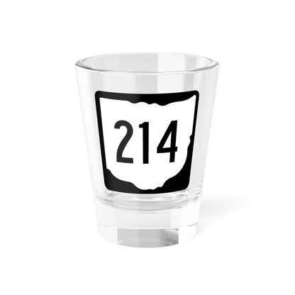 OH-214 1967 (Ohio) (Road Sign) Shot Glass 1.5oz 1.5oz - Go Mug Yourself
