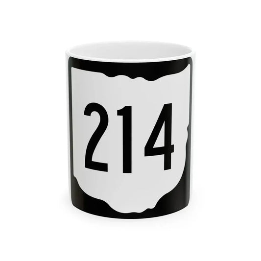 OH-214 1967 (Ohio) (Road Sign) White Coffee Mug 11oz - Go Mug Yourself