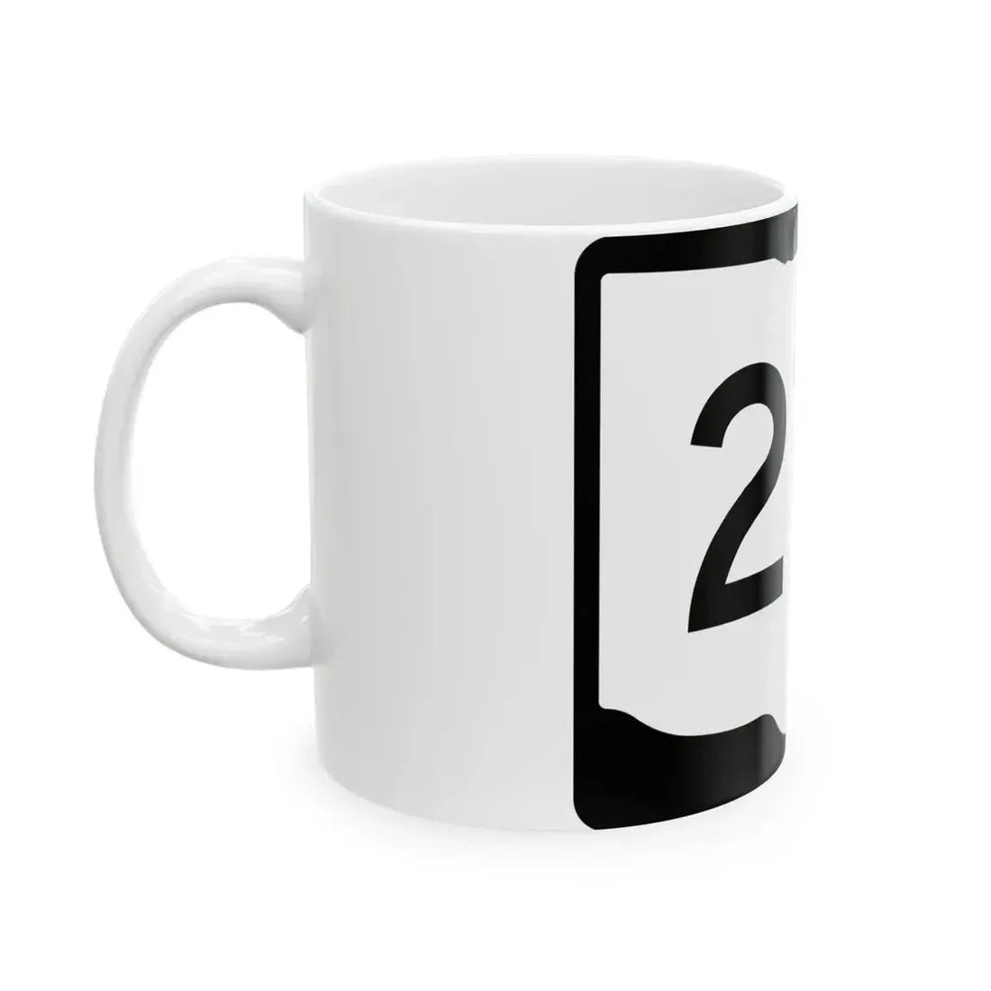 OH-214 (Ohio) (Road Sign) White Coffee Mug - Go Mug Yourself