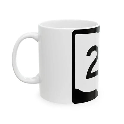 OH-214 (Ohio) (Road Sign) White Coffee Mug - Go Mug Yourself
