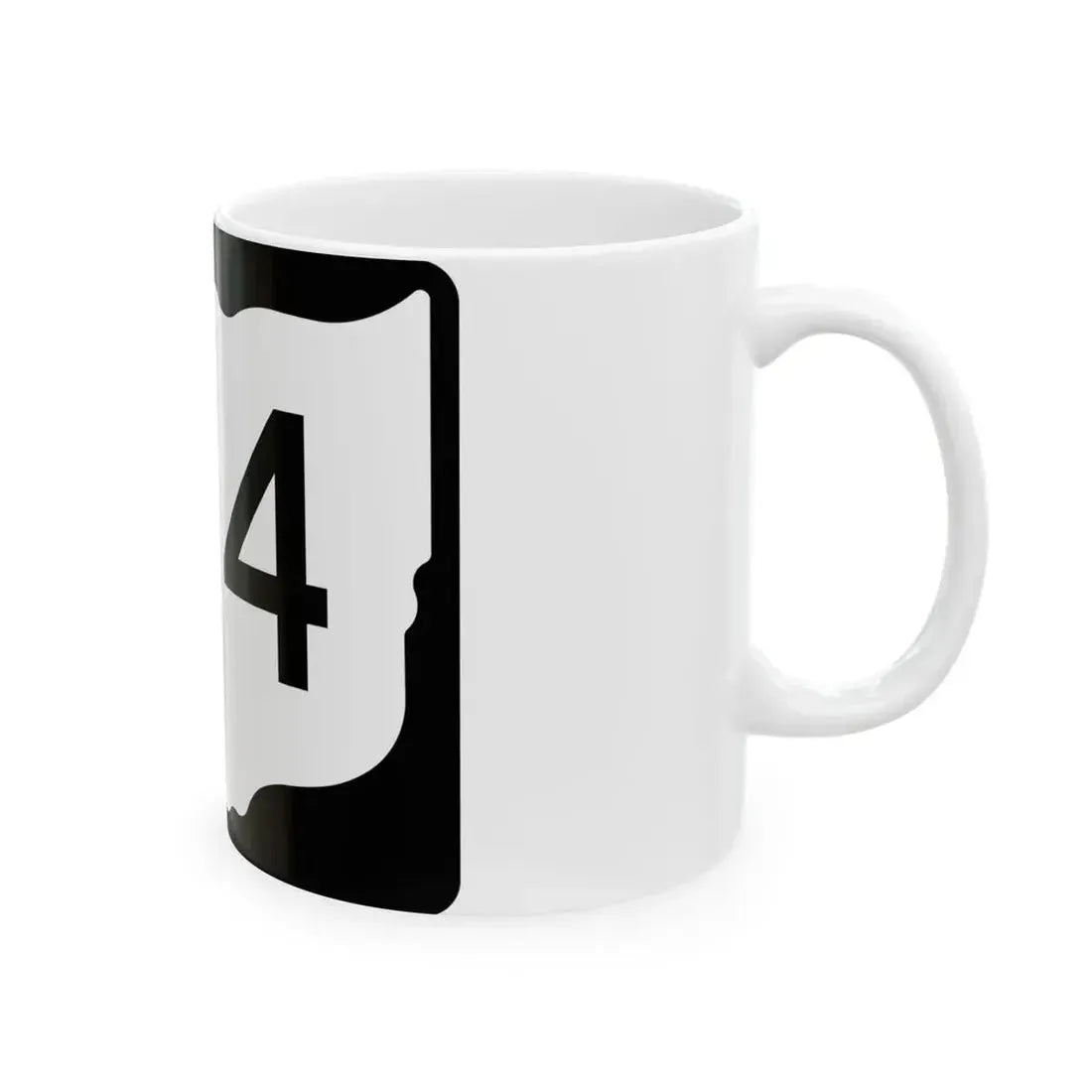 OH-214 (Ohio) (Road Sign) White Coffee Mug - Go Mug Yourself