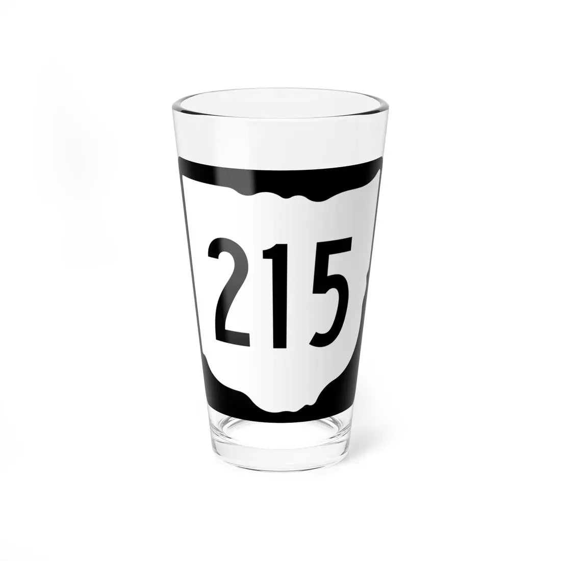 OH-215 1967 (Ohio) (Road Sign) Pint Glass 16oz 16oz - Go Mug Yourself