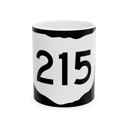 OH-215 (Ohio) (Road Sign) White Coffee Mug 11oz - Go Mug Yourself