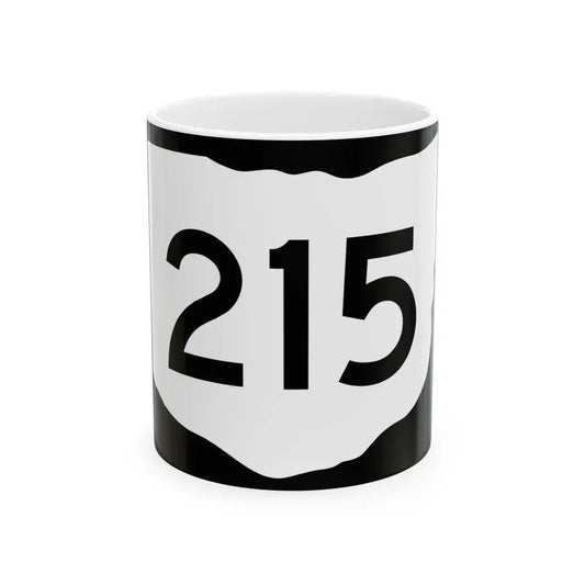 OH-215 (Ohio) (Road Sign) White Coffee Mug 11oz - Go Mug Yourself