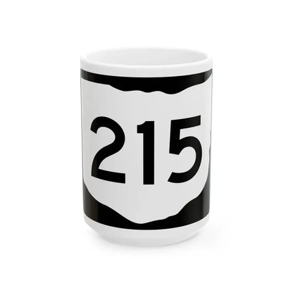 OH-215 (Ohio) (Road Sign) White Coffee Mug 15oz - Go Mug Yourself