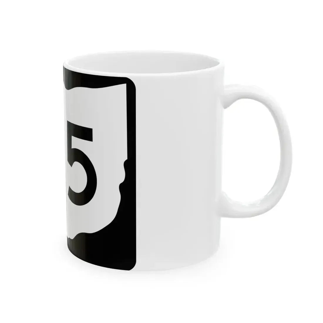 OH-215 (Ohio) (Road Sign) White Coffee Mug - Go Mug Yourself
