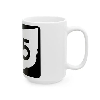 OH-215 (Ohio) (Road Sign) White Coffee Mug - Go Mug Yourself