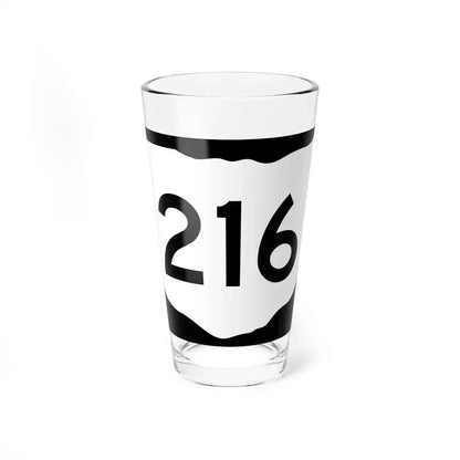 OH-216 (Ohio) (Road Sign) Pint Glass 16oz 16oz - Go Mug Yourself
