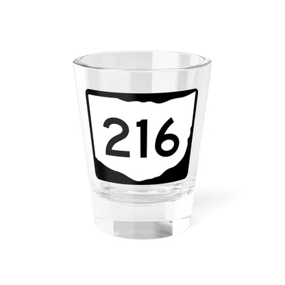OH-216 (Ohio) (Road Sign) Shot Glass 1.5oz 1.5oz - Go Mug Yourself