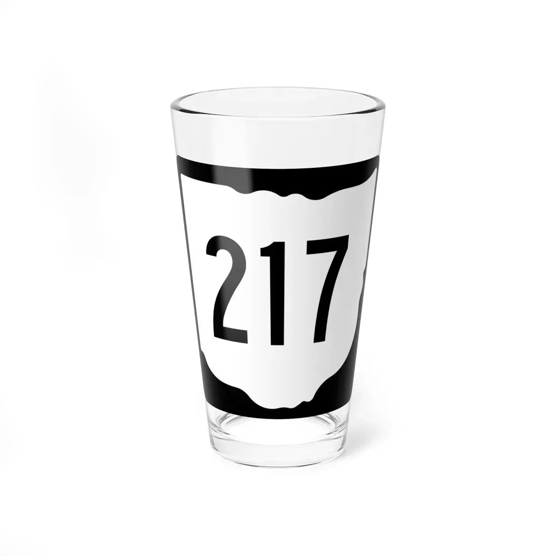 OH-217 1967 (Ohio) (Road Sign) Pint Glass 16oz 16oz - Go Mug Yourself