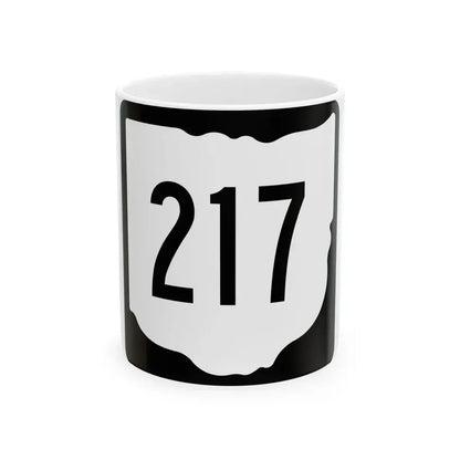 OH-217 1967 (Ohio) (Road Sign) White Coffee Mug 11oz - Go Mug Yourself