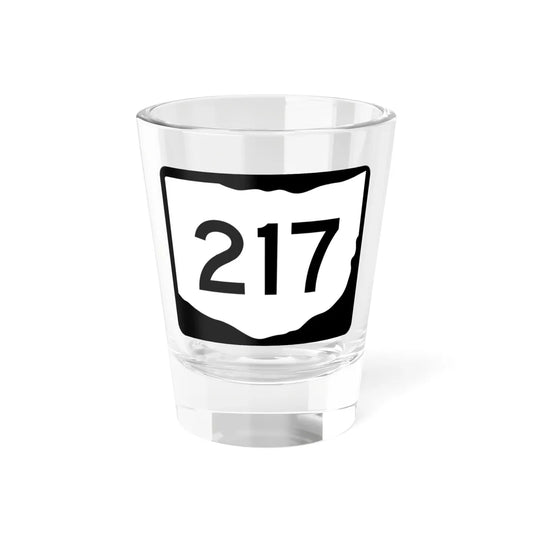 OH-217 (Ohio) (Road Sign) Shot Glass 1.5oz 1.5oz - Go Mug Yourself