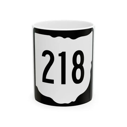 OH-218 1967 (Ohio) (Road Sign) White Coffee Mug 11oz - Go Mug Yourself