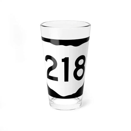 OH-218 (Ohio) (Road Sign) Pint Glass 16oz 16oz - Go Mug Yourself