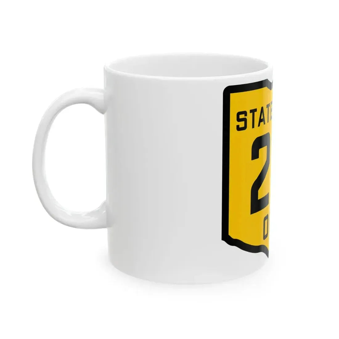 OH-219 1920 (Ohio) (Road Sign) White Coffee Mug - Go Mug Yourself