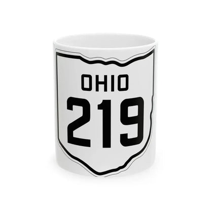 OH-219 1927 (Ohio) (Road Sign) White Coffee Mug 11oz - Go Mug Yourself