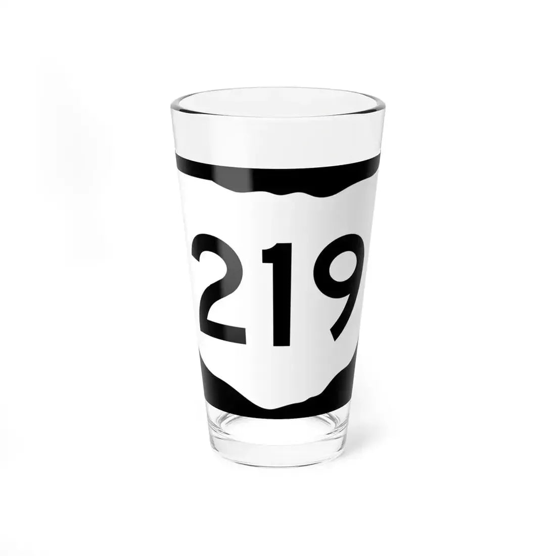OH-219 (Ohio) (Road Sign) Pint Glass 16oz 16oz - Go Mug Yourself