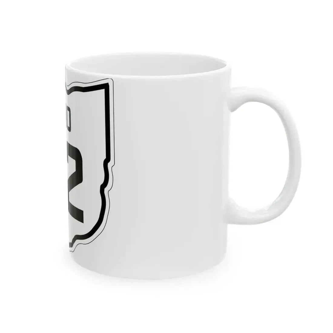 OH-22 1927 (Ohio) (Road Sign) White Coffee Mug - Go Mug Yourself
