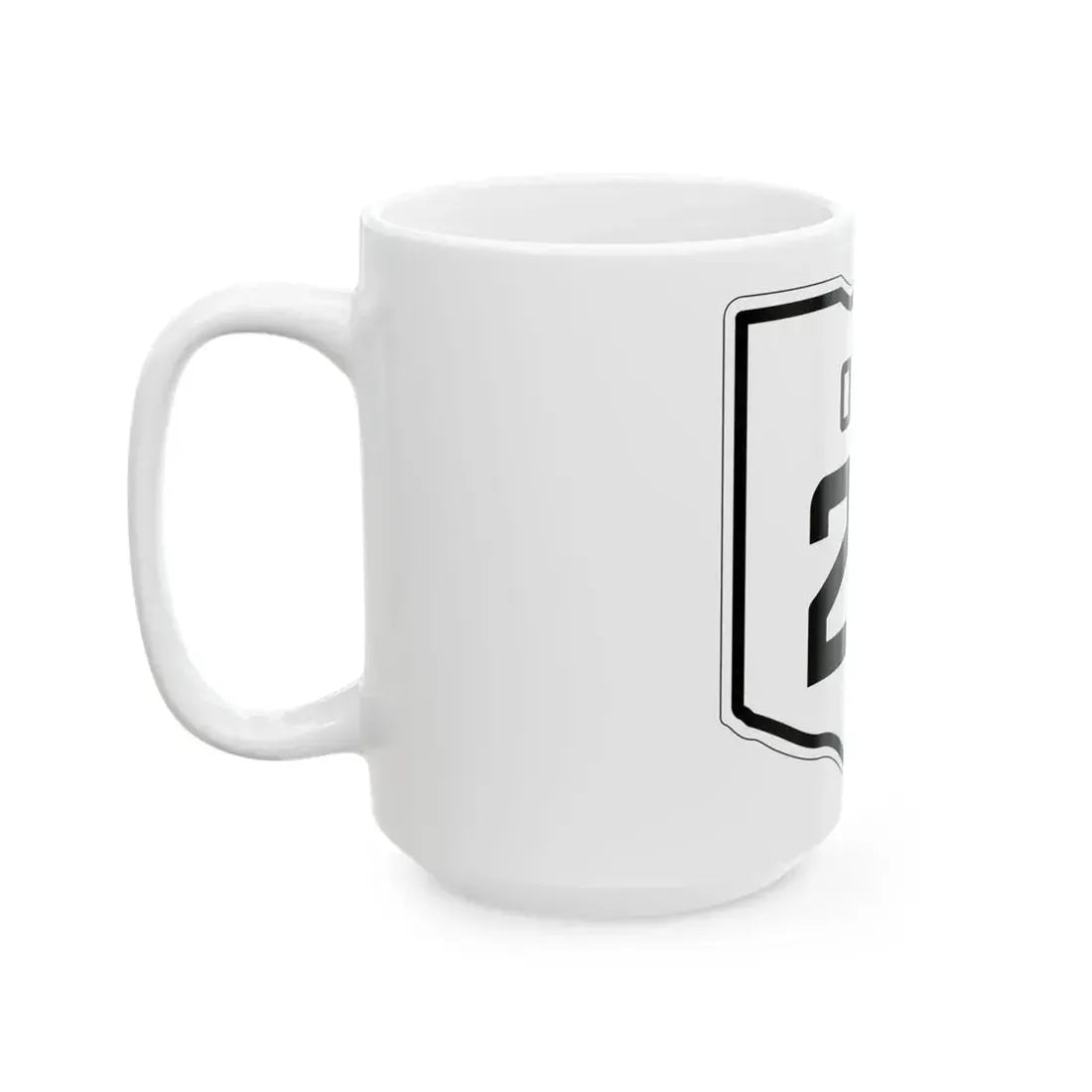 OH-22 1927 (Ohio) (Road Sign) White Coffee Mug - Go Mug Yourself