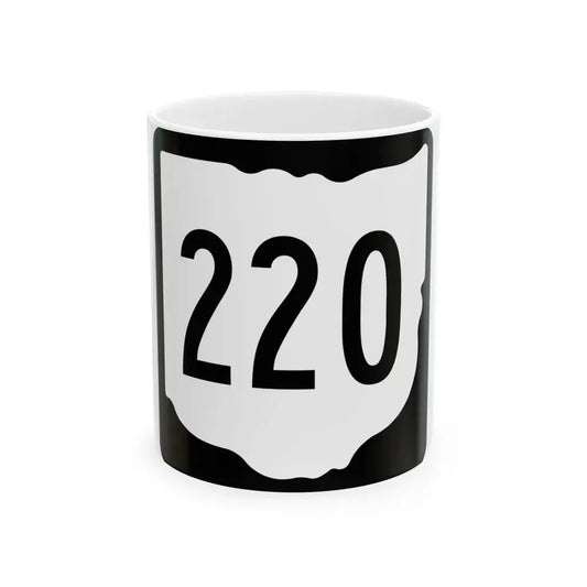OH-220 1967 (Ohio) (Road Sign) White Coffee Mug 11oz - Go Mug Yourself