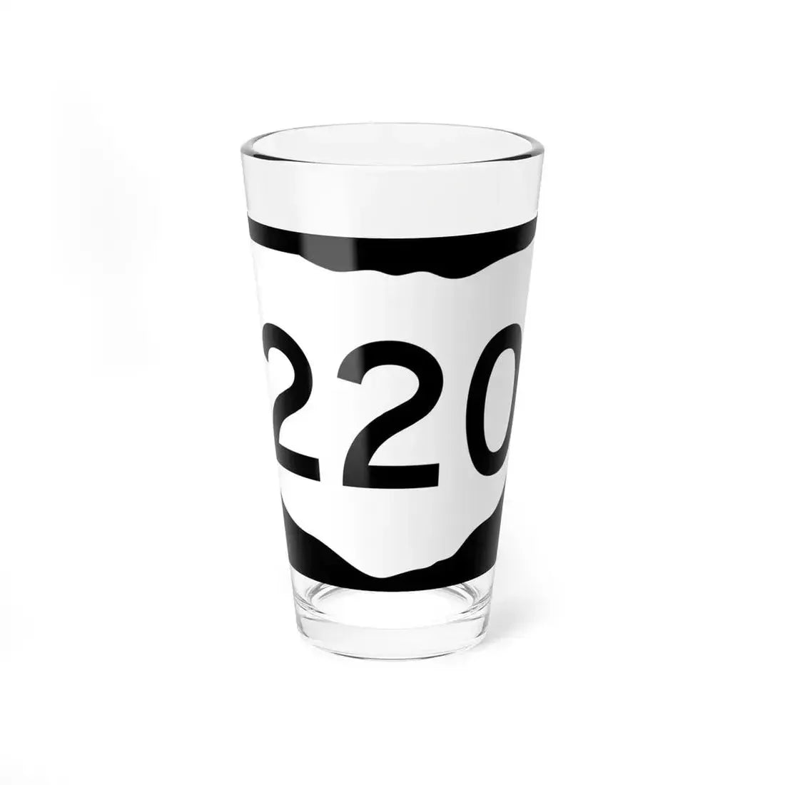OH-220 (Ohio) (Road Sign) Pint Glass 16oz 16oz - Go Mug Yourself