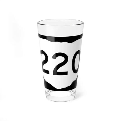 OH-220 (Ohio) (Road Sign) Pint Glass 16oz 16oz - Go Mug Yourself