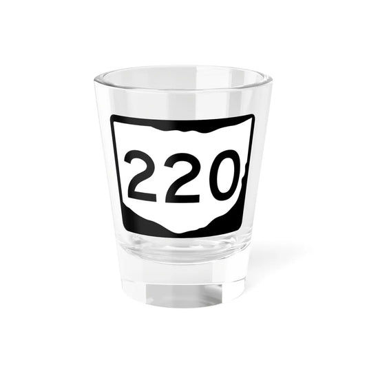 OH-220 (Ohio) (Road Sign) Shot Glass 1.5oz 1.5oz - Go Mug Yourself