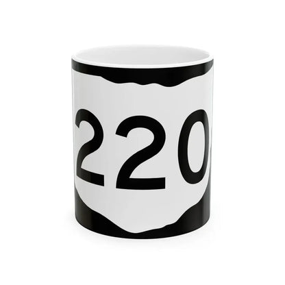OH-220 (Ohio) (Road Sign) White Coffee Mug 11oz - Go Mug Yourself