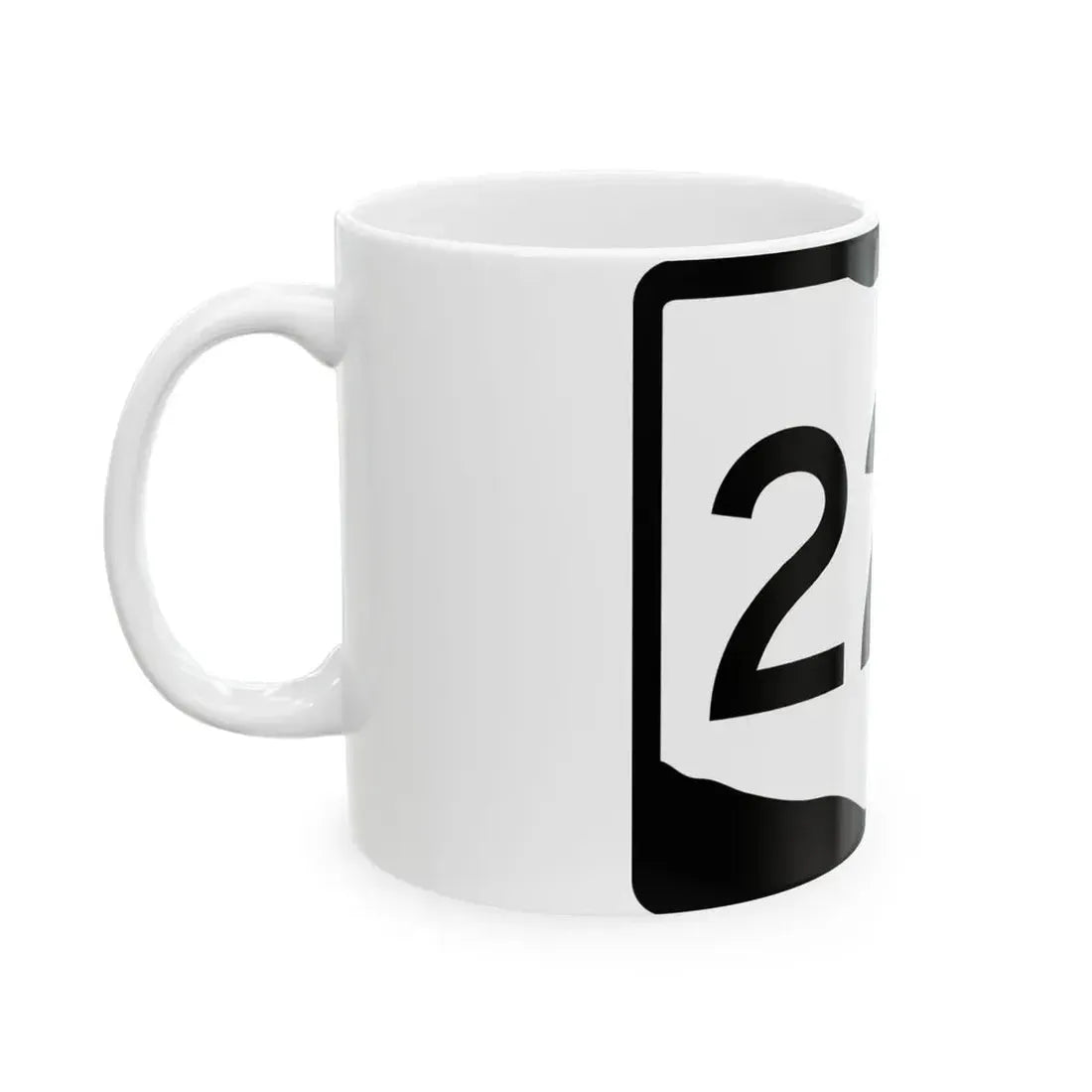 OH-220 (Ohio) (Road Sign) White Coffee Mug - Go Mug Yourself