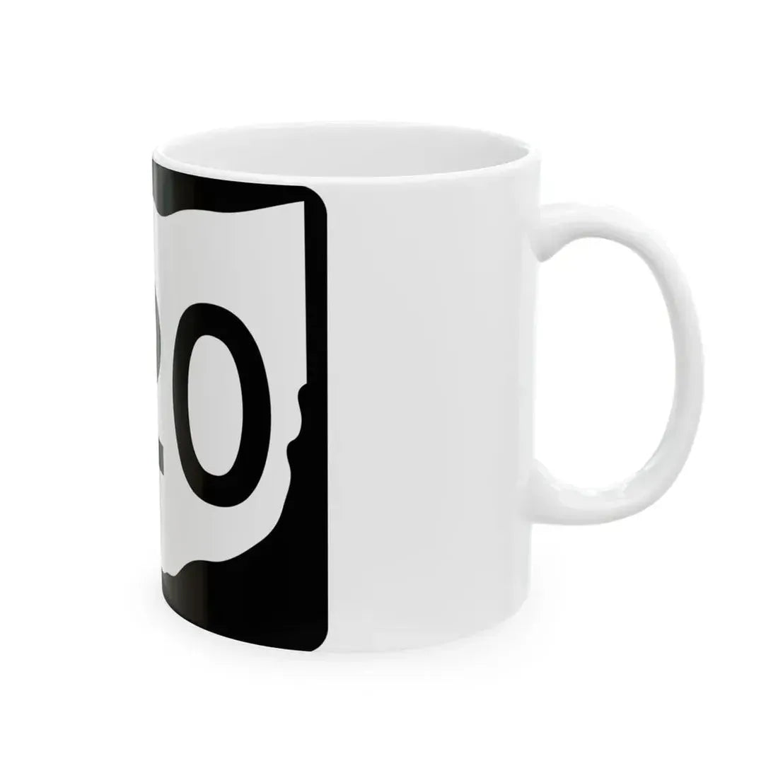 OH-220 (Ohio) (Road Sign) White Coffee Mug - Go Mug Yourself