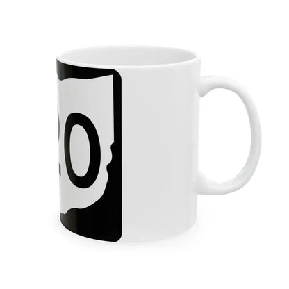 OH-220 (Ohio) (Road Sign) White Coffee Mug - Go Mug Yourself