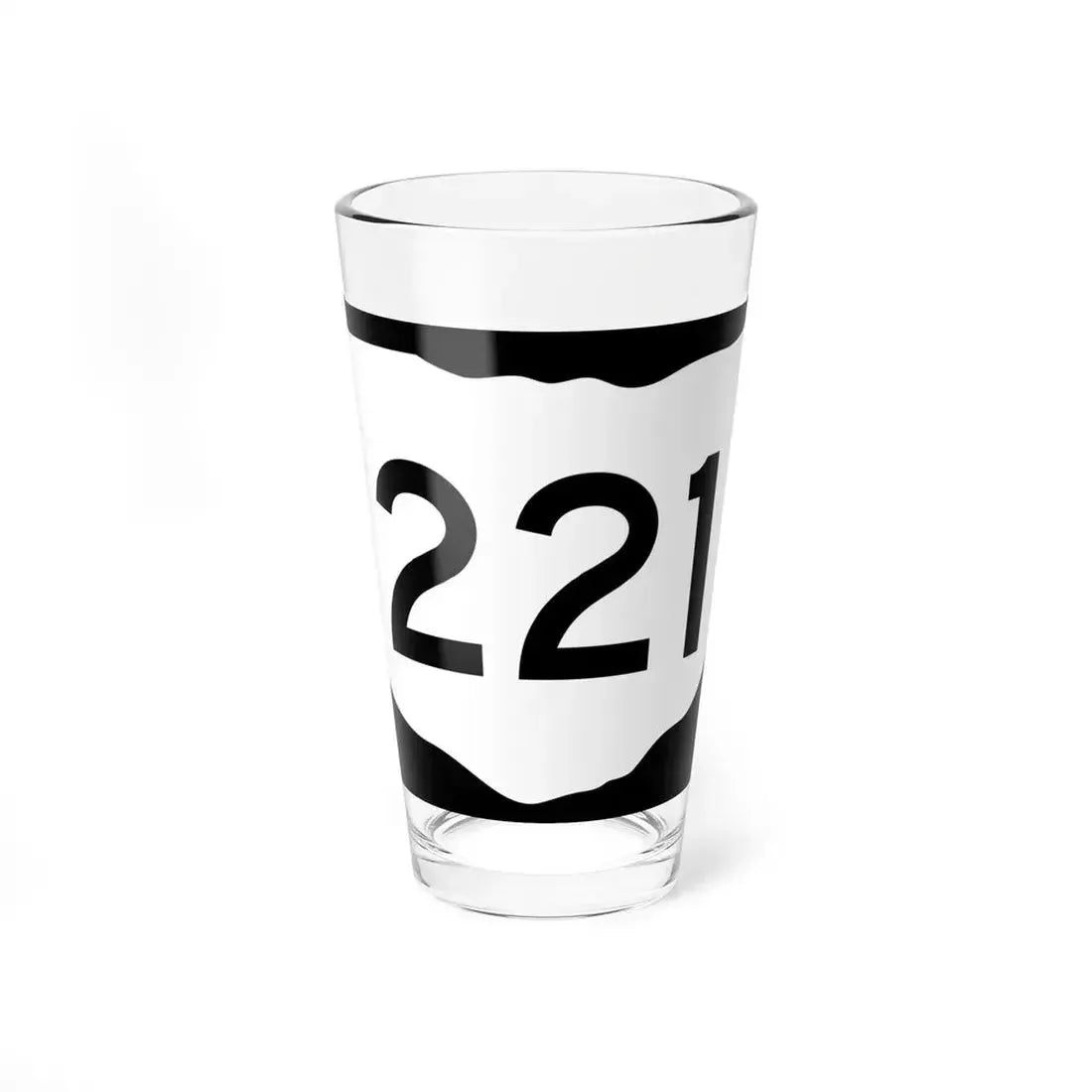 OH-221 (Ohio) (Road Sign) Pint Glass 16oz 16oz - Go Mug Yourself