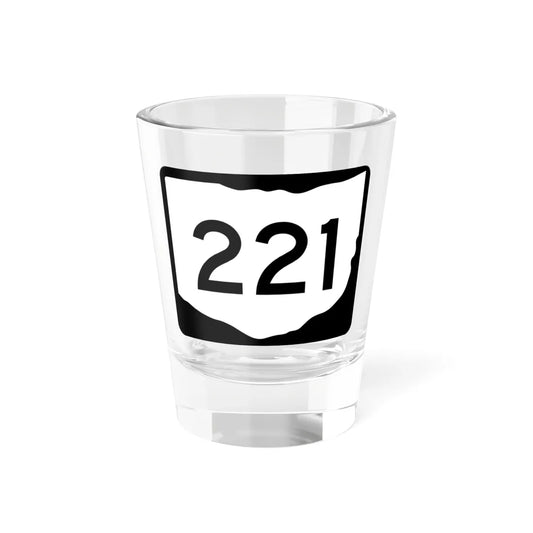 OH-221 (Ohio) (Road Sign) Shot Glass 1.5oz 1.5oz - Go Mug Yourself