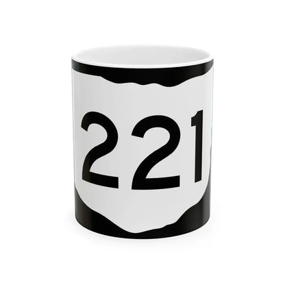 OH-221 (Ohio) (Road Sign) White Coffee Mug 11oz - Go Mug Yourself