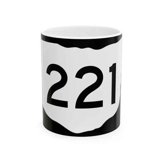 OH-221 (Ohio) (Road Sign) White Coffee Mug 11oz - Go Mug Yourself