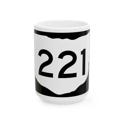 OH-221 (Ohio) (Road Sign) White Coffee Mug 15oz - Go Mug Yourself