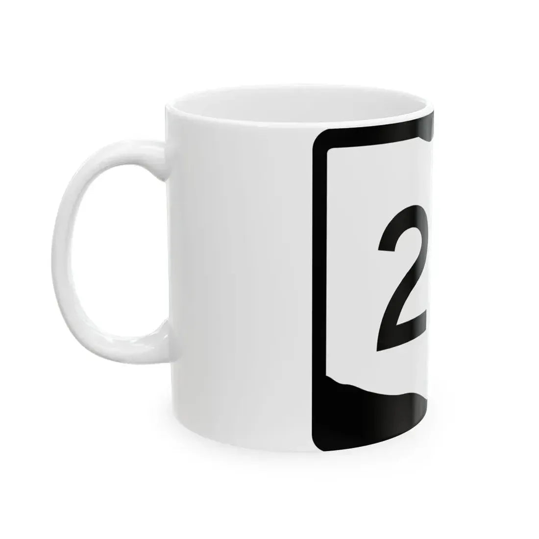OH-221 (Ohio) (Road Sign) White Coffee Mug - Go Mug Yourself