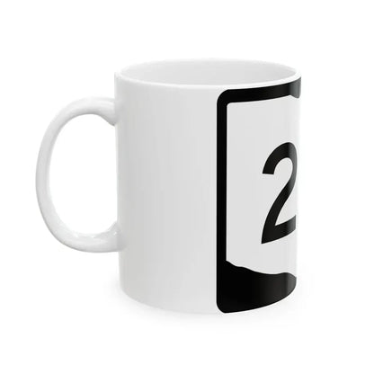 OH-221 (Ohio) (Road Sign) White Coffee Mug - Go Mug Yourself