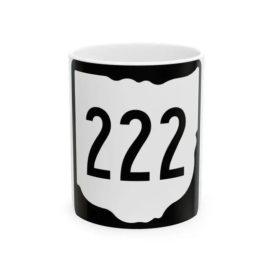 OH-222 1967 (Ohio) (Road Sign) White Coffee Mug 11oz - Go Mug Yourself