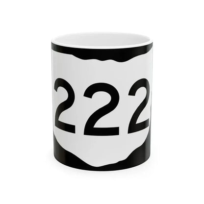 OH-222 (Ohio) (Road Sign) White Coffee Mug 11oz - Go Mug Yourself