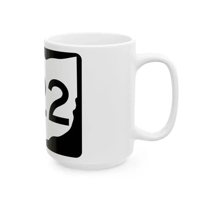 OH-222 (Ohio) (Road Sign) White Coffee Mug - Go Mug Yourself