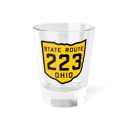 OH-223 1920 (Ohio) (Road Sign) Shot Glass 1.5oz 1.5oz - Go Mug Yourself