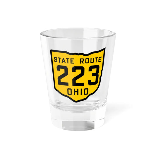 OH-223 1920 (Ohio) (Road Sign) Shot Glass 1.5oz 1.5oz - Go Mug Yourself