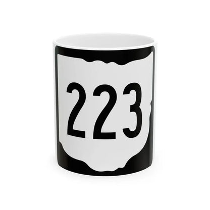 OH-223 1967 (Ohio) (Road Sign) White Coffee Mug 11oz - Go Mug Yourself