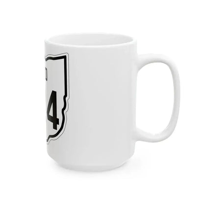 OH-224 1927 (Ohio) (Road Sign) White Coffee Mug - Go Mug Yourself