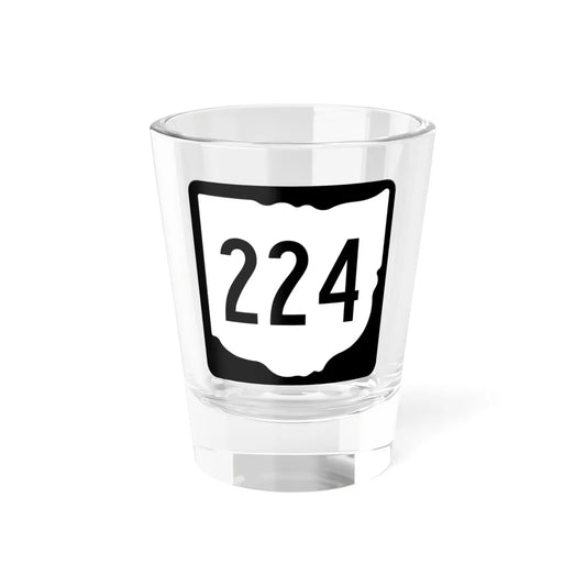 OH-224 1967 (Ohio) (Road Sign) Shot Glass 1.5oz 1.5oz - Go Mug Yourself