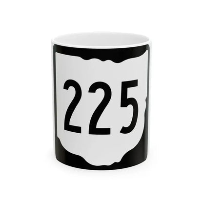 OH-225 1967 (Ohio) (Road Sign) White Coffee Mug 11oz - Go Mug Yourself