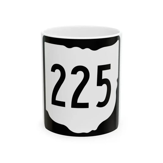 OH-225 1967 (Ohio) (Road Sign) White Coffee Mug 11oz - Go Mug Yourself