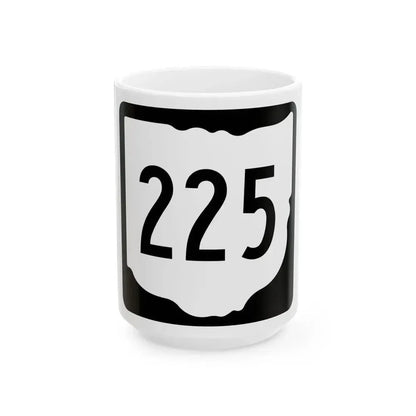 OH-225 1967 (Ohio) (Road Sign) White Coffee Mug 15oz - Go Mug Yourself