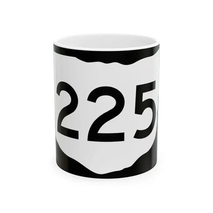 OH-225 (Ohio) (Road Sign) White Coffee Mug 11oz - Go Mug Yourself
